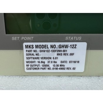 AMAT 0190-49002 ENI GHW12Z-13DF2NH-001 13.56MHz 1250W RF Generator